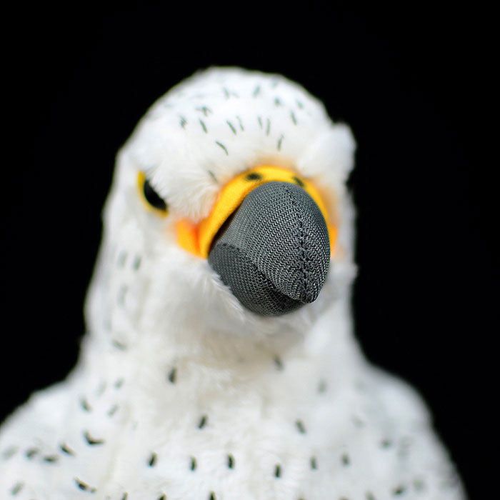 Super cute plush toy white falcon doll cute simulation Haidong green doll plush toy model gift