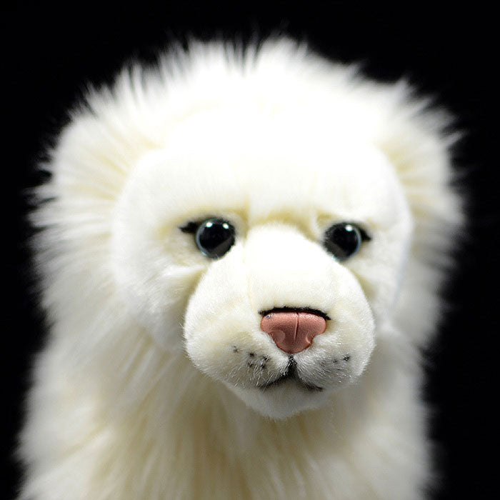 Simulation posture lion plush toy white lion doll African lion doll simulation animal model gift