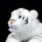 Simulation posture tiger plush toy white tiger doll cute white tiger doll simulation animal model gift