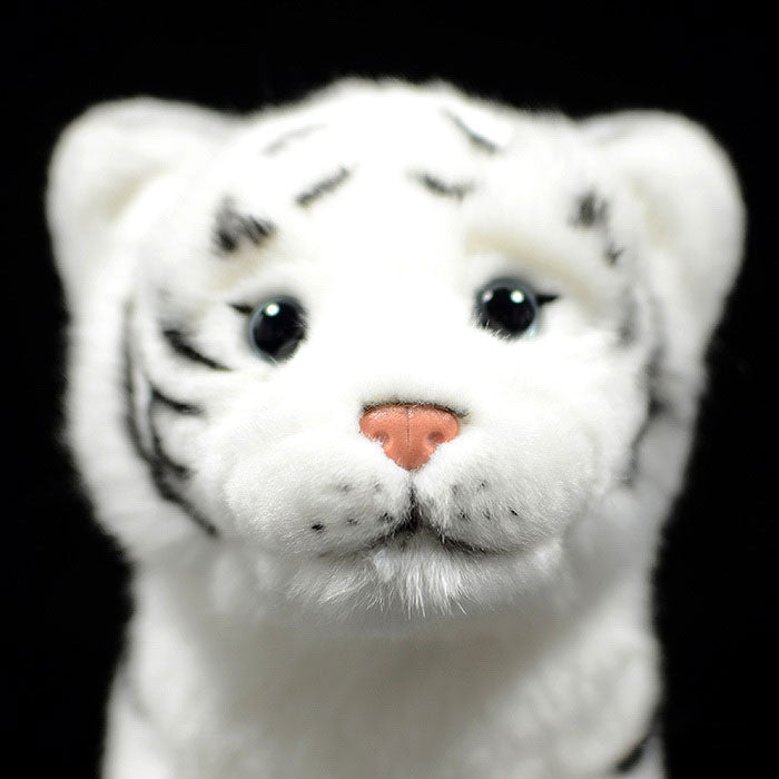 Simulation posture Tiger plush toy white tiger doll cute white tiger doll simulation animal model gift