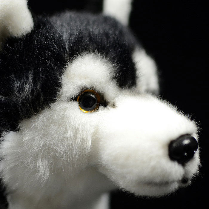Simulation dog doll Yuanyang Husky doll simulation animal Alaska dog plush toy model