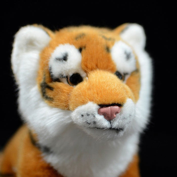 Simulation yellow tiger doll Bengal tiger doll plush toy simulation animal model