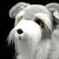 Simulation dog doll cute Czech terrier doll simulation animal mini schnauzer plush toy model
