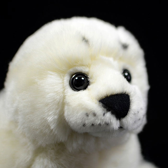Cute Greenland white seal doll simulation white seal plush model simulation marine animal plush toy