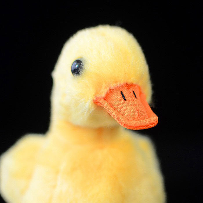 Cute little yellow duck doll simulation yellow duck plush toy simulation animal plush toy 12cm
