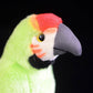 Cute macaw doll trumpet simulation green parrot toy simulation animal plush toy 16CM