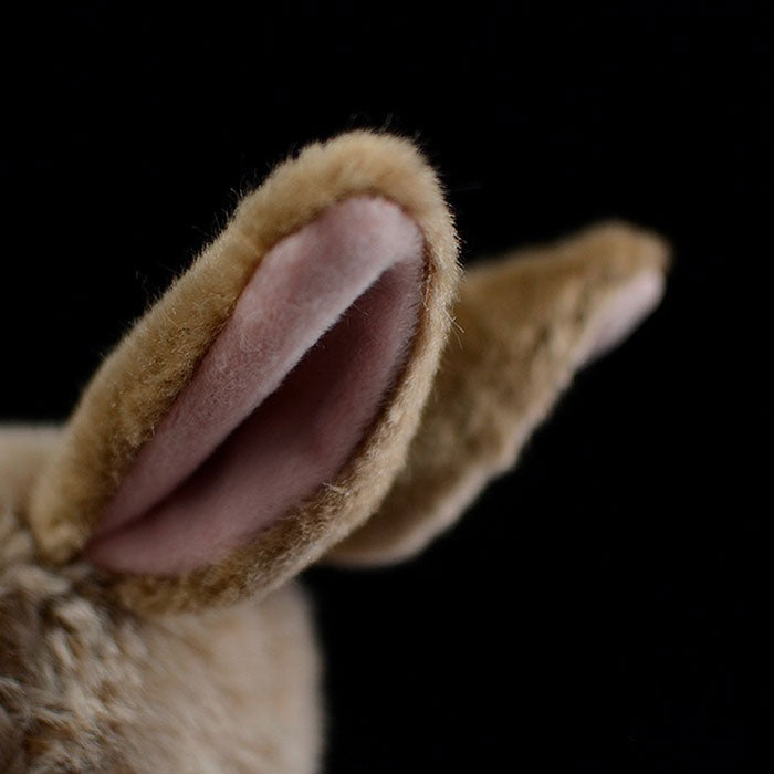 MIKECRACK Cute rabbit plush toy super cute brown rabbit doll simulation rabbit rabbit animal gift 20CM