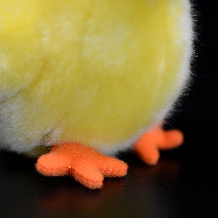 Cute yellow chicken pendant simulation yellow chicken plush toys simulation animal plush toys