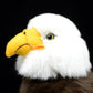 Simulated white headed Sea Eagle doll lovely bald eagle doll simulated animal model plush toy gift