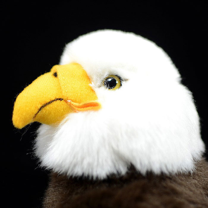 Simulated white headed Sea Eagle doll lovely bald eagle doll simulated animal model plush toy gift