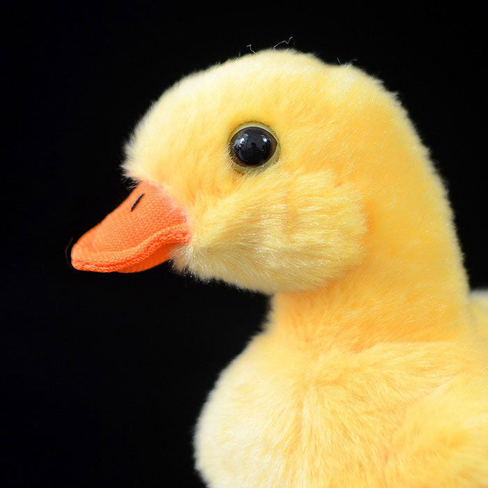 Cute little yellow duck doll simulation yellow duck plush toy simulation animal plush toy 12cm