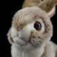 MIKECRACK Cute rabbit plush toy super cute brown rabbit doll simulation rabbit rabbit animal gift 20CM