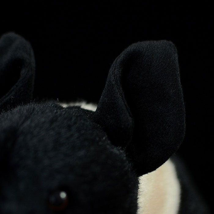 SKIDPUMP Black super cute pig cute little fragrant pig doll simulated pig simulated animal plush toy 30CM