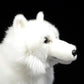 Simulation dog doll cute Samoyed doll simulation animal Samoyed dog plush toy model