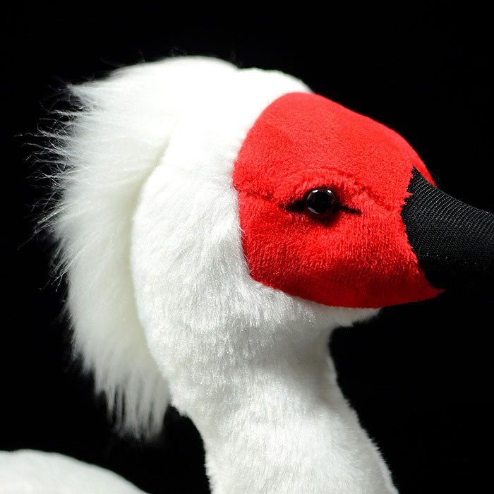 Super cute Crested Ibis plush toy doll cute simulation Chinese Crested Ibis doll plush toy model gift