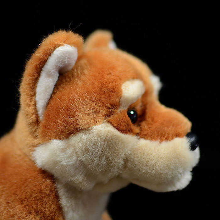 Tail list for export to Japan cute Shiba dog doll crouching posture dog doll simulation animal plush toy