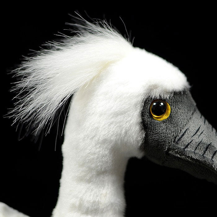 Super cute spoonbill plush toy doll lovely simulation black faced Spoonbill doll plush toy model gift