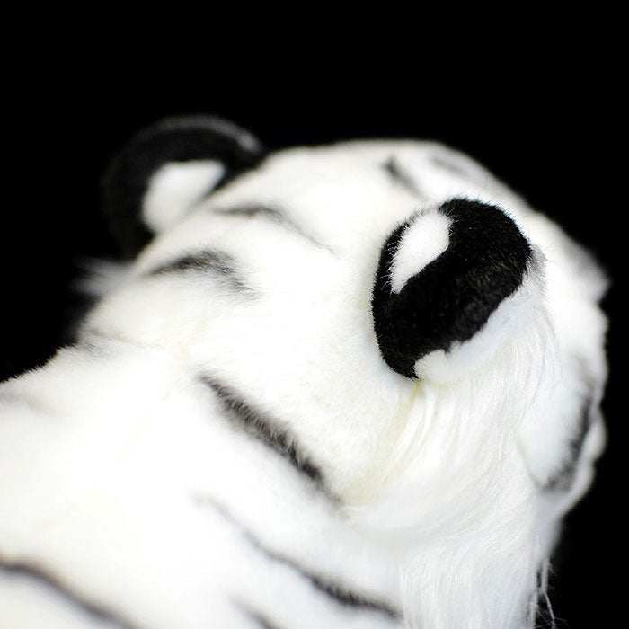Simulation posture tiger plush toy white tiger doll cute white tiger doll simulation animal model gift