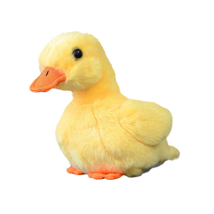 Cute little yellow duck doll simulation yellow duck plush toy simulation animal plush toy 12cm