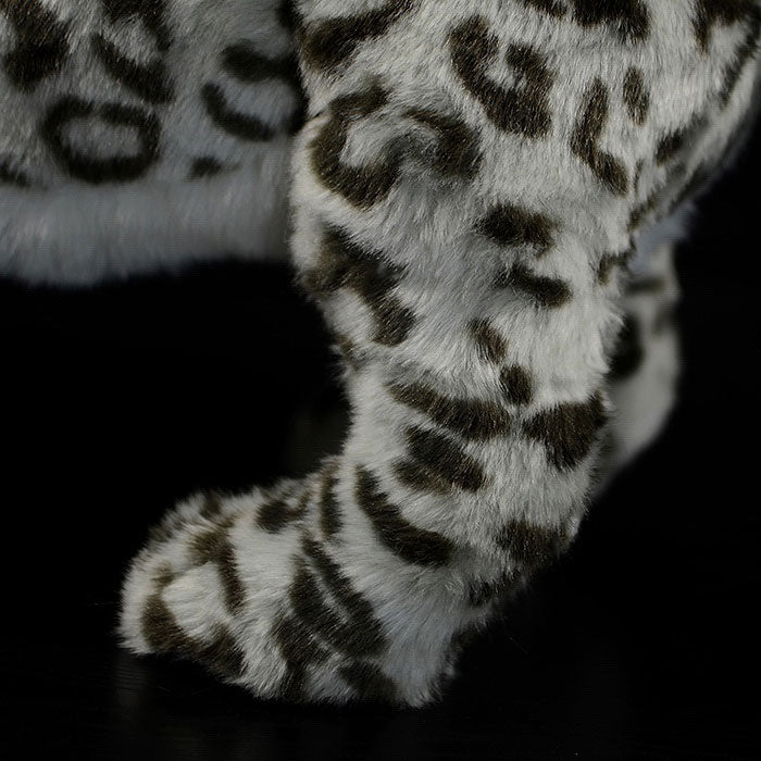 Simulated standing big snow leopard plush toy white leopard doll lovely leopard doll simulated animal model gift
