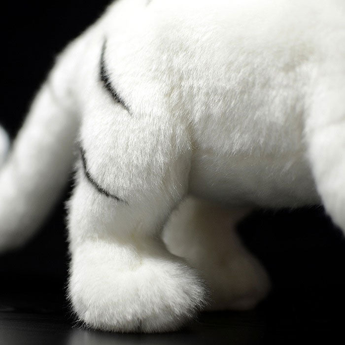 Simulation posture Tiger plush toy white tiger doll cute white tiger doll simulation animal model gift