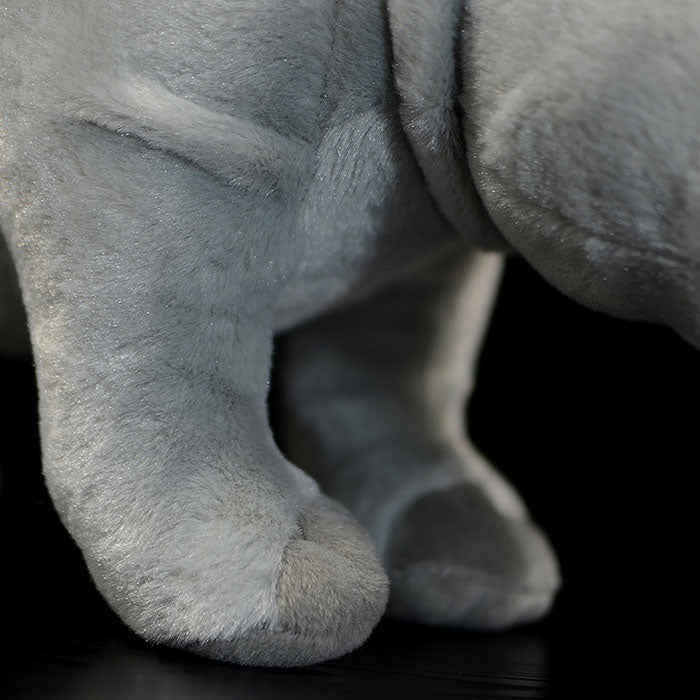 Simulated standing big white rhinoceros plush toy white doll lovely doll animal model gift