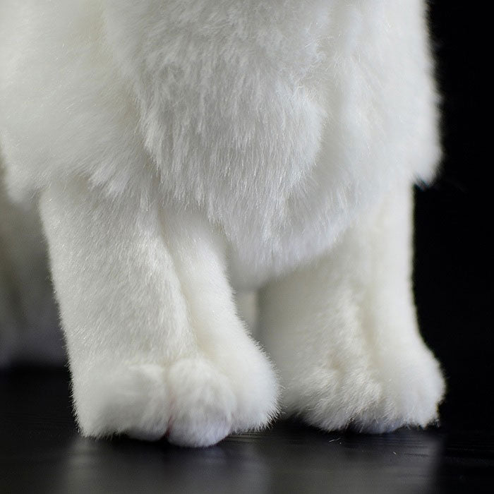 Cute rabbit plush toy super cute white rabbit doll simulation rabbit rabbit animal gift 20CM