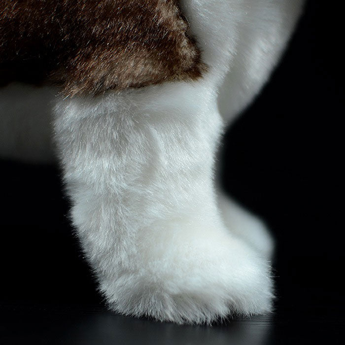 Cute brown husky dog doll simulation animal plush toy model gift