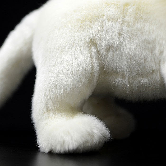 Simulation posture lion plush toy white lion doll African lion doll simulation animal model gift