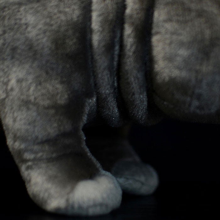 Simulated standing Hippo bears plush toy doll lovely doll animal model gift