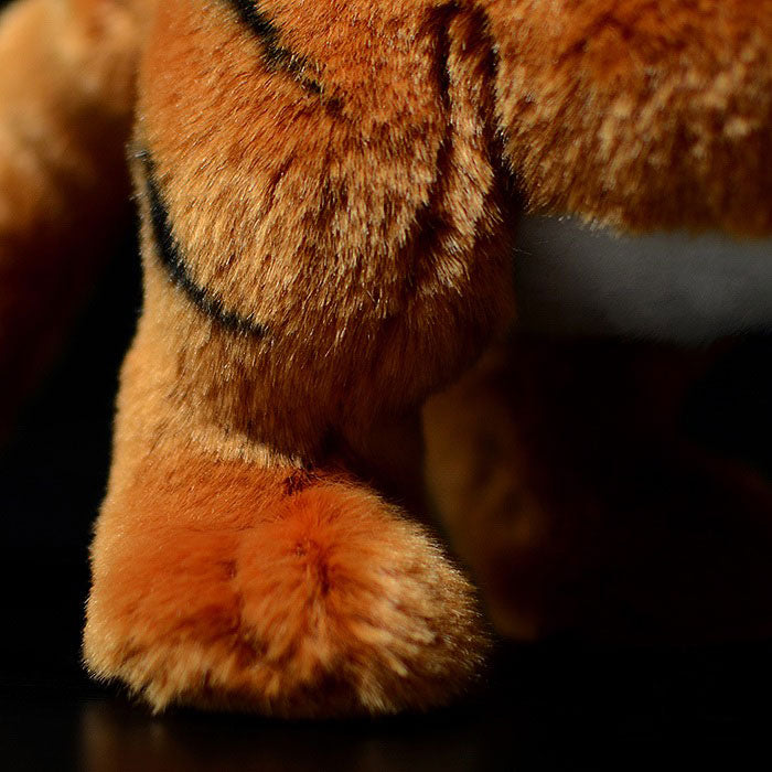 Simulation posture Tiger plush toy yellow tiger doll cute white tiger doll simulation animal model gift