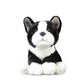 Tail list export New Zealand small black bulldog simulation dog simulation animal plush toys