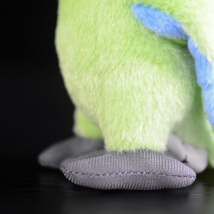 Cute macaw doll trumpet simulation green parrot toy simulation animal plush toy 16CM