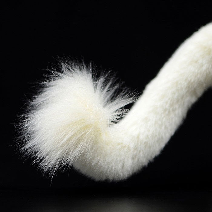 Simulation posture lion plush toy white lion doll African lion doll simulation animal model gift