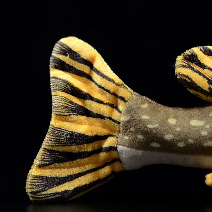 Cute pike doll simulated white spotted pike doll simulated animal plush toy model gift