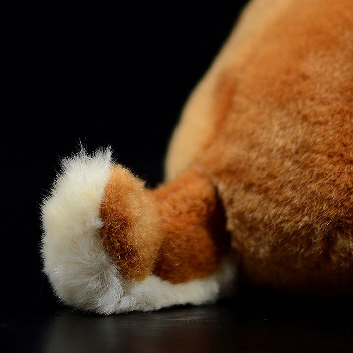 Tail list for export to Japan cute Shiba dog doll crouching posture dog doll simulation animal plush toy