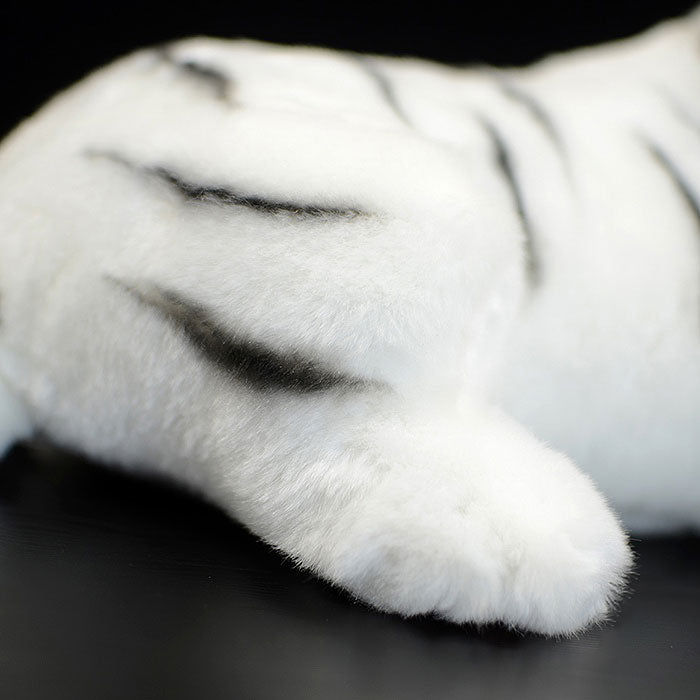 Simulation posture tiger plush toy white tiger doll cute white tiger doll simulation animal model gift