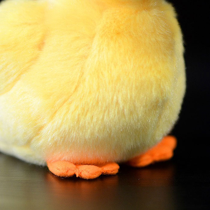 Cute little yellow duck doll simulation yellow duck plush toy simulation animal plush toy 12cm