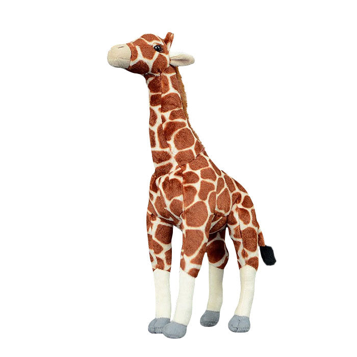 Cute giraffe doll African giraffe deer plush toy simulation animal plush toy 34CM