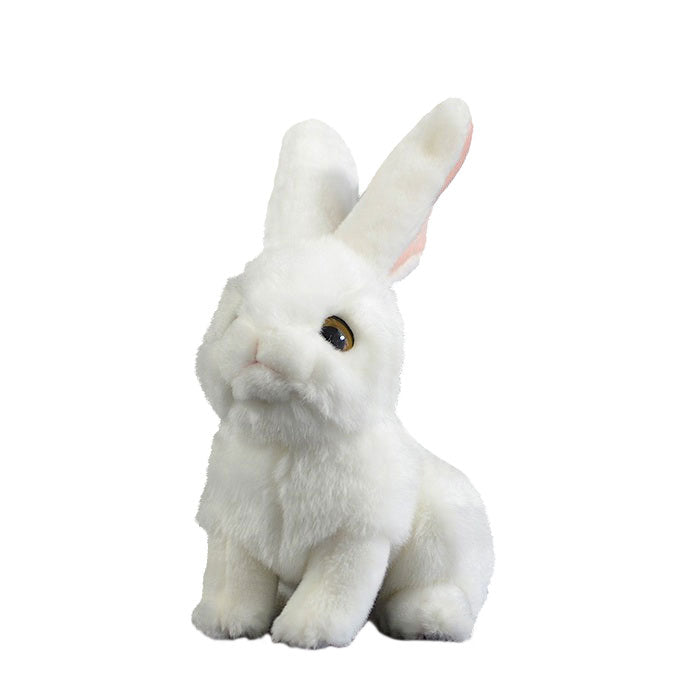 Cute rabbit plush toy super cute white rabbit doll simulation rabbit rabbit animal gift 20CM