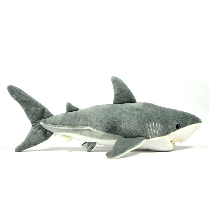 Special cute great white shark doll simulation shark plush toy simulation animal plush toy 40CM